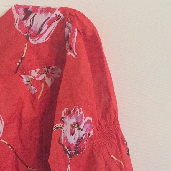 Free People Red Cherish The Light  Size Small Top - Picture 14 of 15